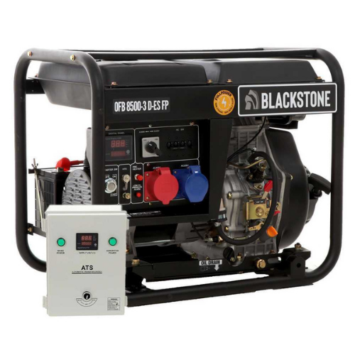 Blackstone-Groupe électrogène diesel FullPower Blackstone OFB 8500-3 D-ES FP – Cadran ATS triphasé inclus-Neuf